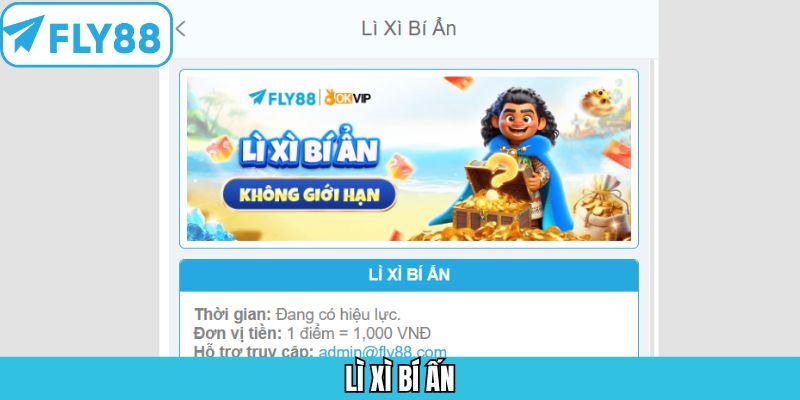 Lì Xì Bí Ẩn – Cơ Hội Nhận Phần Thưởng Bất Ngờ Tại Fly88