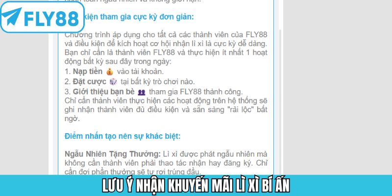 Những lưu ý quan trọng để tham gia chương trình thuận lợi