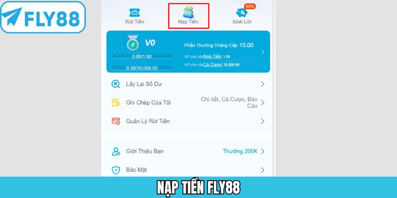 Nạp Tiền Fly88 – Tổng Hợp Các Cách Thức Thanh Toán Siêu Tốc
