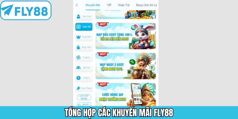 Tổng hợp những ưu đãi hấp dẫn mà Fly88 cung cấp