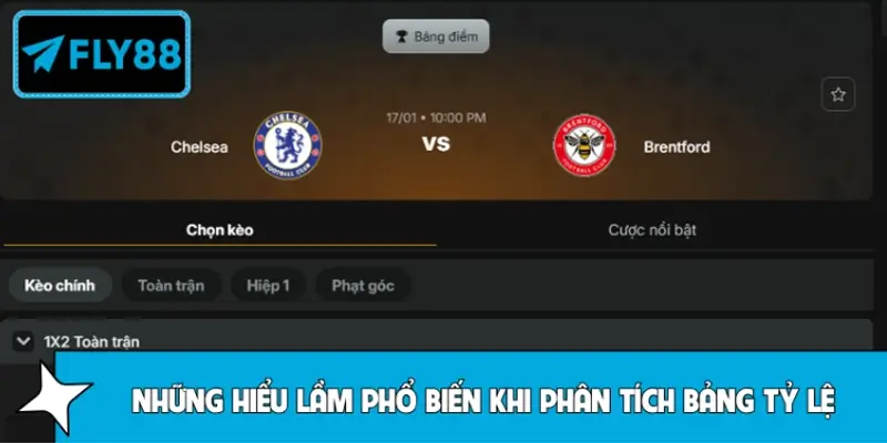 Những hiểu lầm phổ biến khi phân tích bảng tỷ lệ tại FLY88