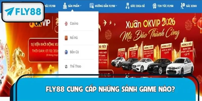 FLY88 cung cấp những sảnh game nào?