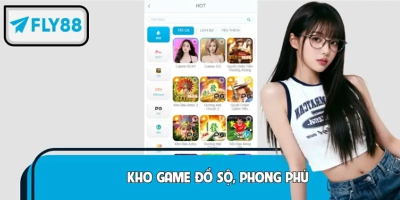 Kho game đồ sộ, phong phú