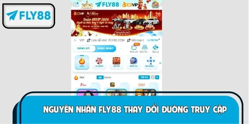 Nguyên nhân phía sau việc FLY88 thay đổi đường truy cập